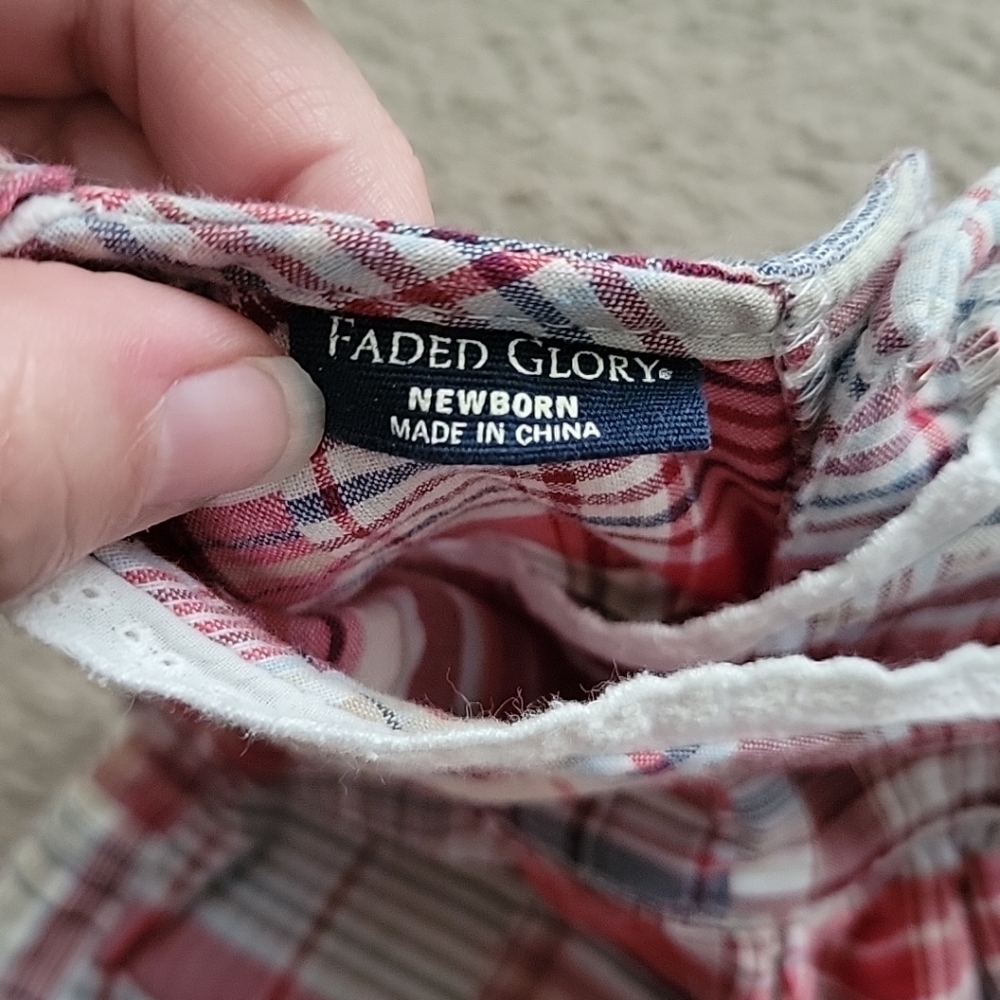 Faded Glory Baby Girl's Plaid Sleeveless Dress - Picture 5 of 9